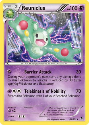 Reuniclus (44/101) [Noir et blanc : explosion de plasma] 