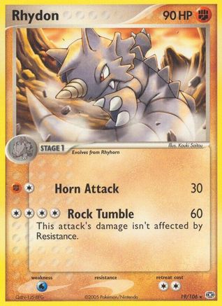 Rhydon/106 - [Emerald] Reverse Holofoil