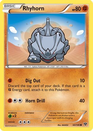 Rhyhorn (60/146) [XY: Base Set]