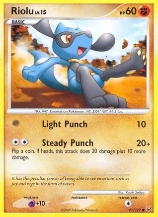 Riolu (91/127) [Platine : Ensemble de base] 