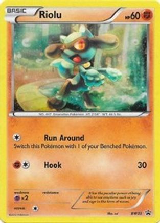 Riolu - BW33 (Cosmos Holo) - [Black and White Promos] Holofoil