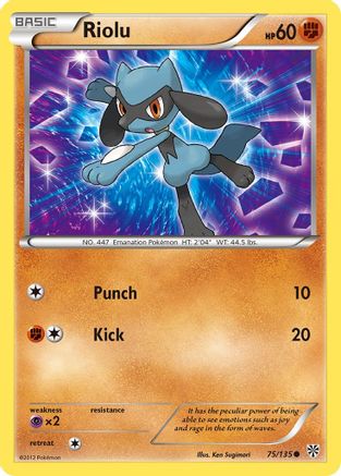 Riolu (75/135) [Noir et Blanc : Tempête Plasma] 