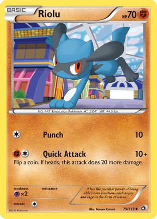 Riolu (79/113) [Noir &amp; Blanc : Trésors Légendaires] 