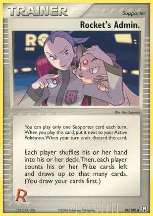 Rocket's Admin. 86/109 - [Team Rocket Returns] Reverse Holofoil