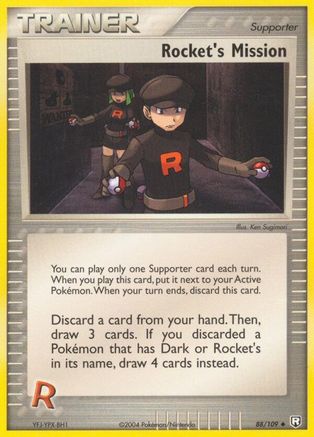Rocket's Mission 88/109 - [Team Rocket Returns] Reverse Holofoil