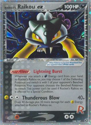 Rocket's Raikou ex/107 - [Deoxys] Holofoil
