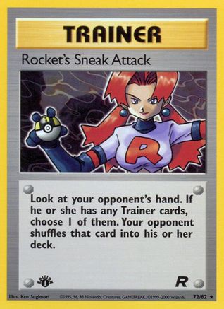 Rocket's Sneak Attack (72) 72/82 - [Team Rocket] 1st Edition