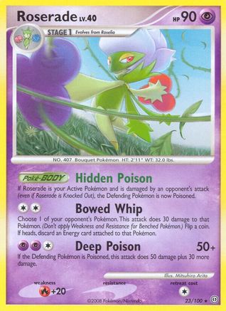 Roserade (23/100) [Diamant &amp; Perle : Stormfront] 