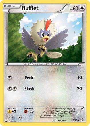 Rufflet (86/98) [Black & White: Emerging Powers]