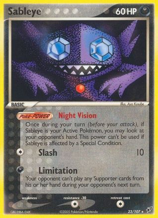 Sableye 23/107 - [Deoxys] Reverse Holofoil