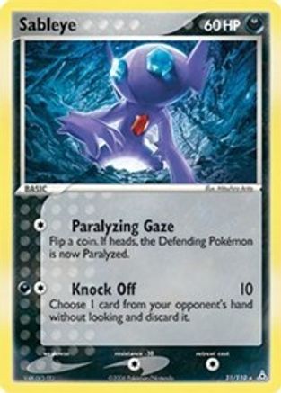 Sableye (31/110) (Estampillé) [EX : Fantômes Holon] 