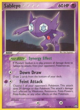 Sableye 22/108 - [Power Keepers] Reverse Holofoil