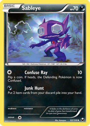 Sableye (62/108) [Noir et blanc : explorateurs sombres] 