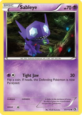 Sableye (61/113) [Noir &amp; Blanc : Trésors Légendaires] 