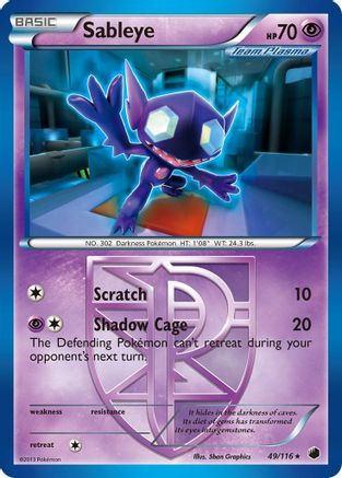 Sableye (49/116) [Noir et blanc : Gel du plasma] 