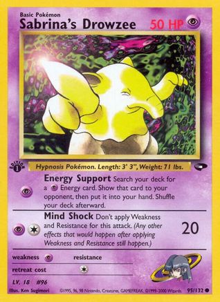 Sabrina's Drowzee 95/132 - [Gym Challenge] 1st Edition