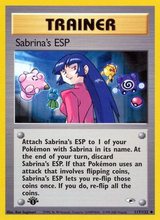 Sabrina's ESP 117/132 - [Gym Heroes] 1st Edition