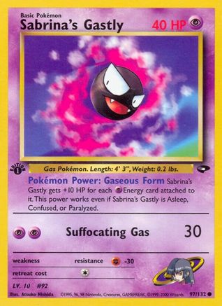 Sabrina's Gastly (97/132) [Gym Challenge 1ère édition] 