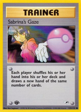 Sabrina's Gaze 125/132 - [Gym Heroes] 1st Edition