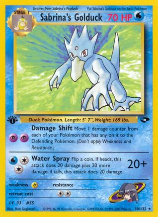 Sabrina's Golduck 30/132 - [Gym Challenge] 1st Edition