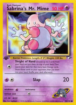 Sabrina's Mr. Mime 94/132 - [Gym Heroes] 1st Edition