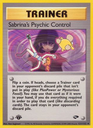 Sabrina's Psychic Control 121/132 - [Gym Challenge] 1st Edition