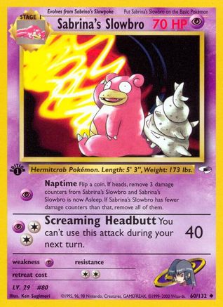 Sabrina's Slowbro 60/132 - [Gym Heroes] 1st Edition
