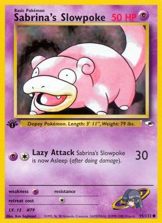 Sabrina's Slowpoke 95/132 - [Gym Heroes] 1st Edition