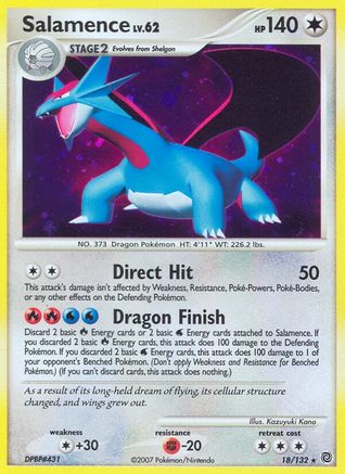 Salamence (18/132) [Diamant &amp; Perle : Merveilles Secrètes] 