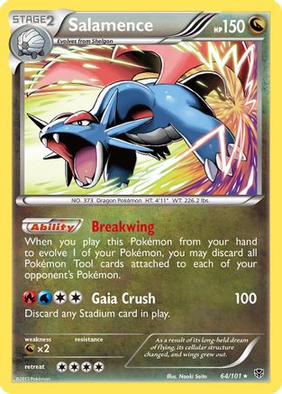 Salamence (64/101) [Noir et blanc : explosion de plasma] 