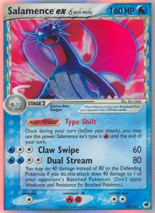 Salamence ex (Delta Species)/101 - [Dragon Frontiers] Holofoil