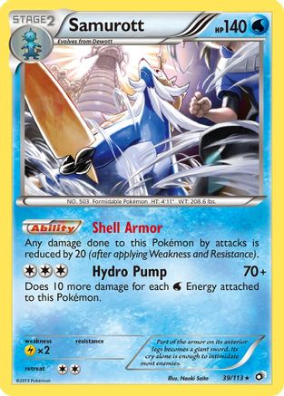 Samurott 39/113 - [Legendary Treasures] Holofoil