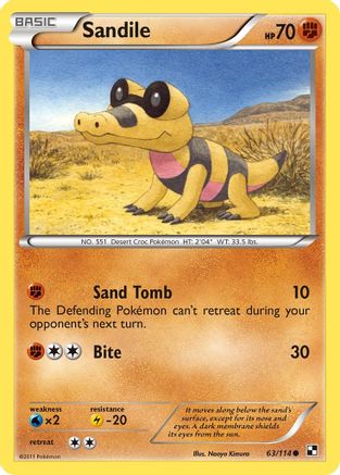 Sandile (63/114) [Noir et Blanc : Ensemble de Base] 