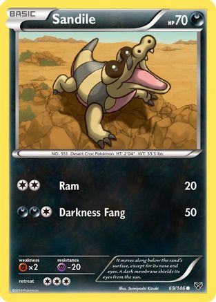 Sandile (69/146) [XY : Ensemble de base] 