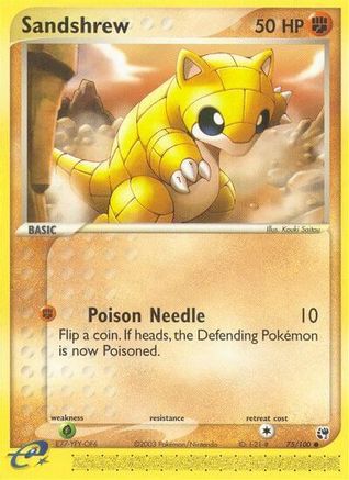 Sandshrew 75/100 - [Sandstorm] Reverse Holofoil