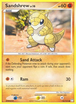 Sandshrew (96/123) [Diamant et perle : trésors mystérieux] 