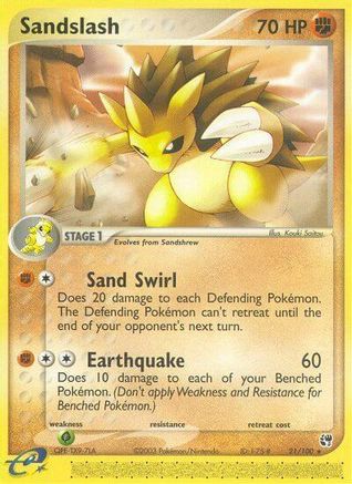 Sandslash 21/100 - [Sandstorm] Reverse Holofoil
