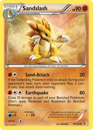 Sandslash (79/149) [Noir et blanc : frontières franchies] 