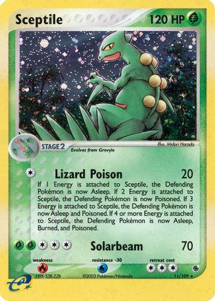 Sceptile - 11/109/109 - [Ruby and Sapphire] Holofoil