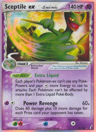 Sceptile ex (96/100) (Espèce Delta) [EX : Gardiens de Cristal] 