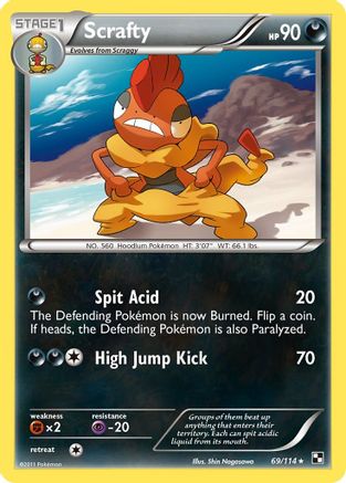 Scrafty (69/114) [Noir et blanc : ensemble de base] 