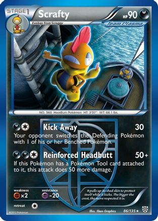 Scrafty (86/135) [Noir et blanc : Tempête de plasma] 