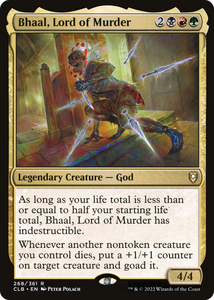 Bhaal, Lord of Murder (CLB-268) - [Commander Legends: Battle for Baldur's Gate] Foil
