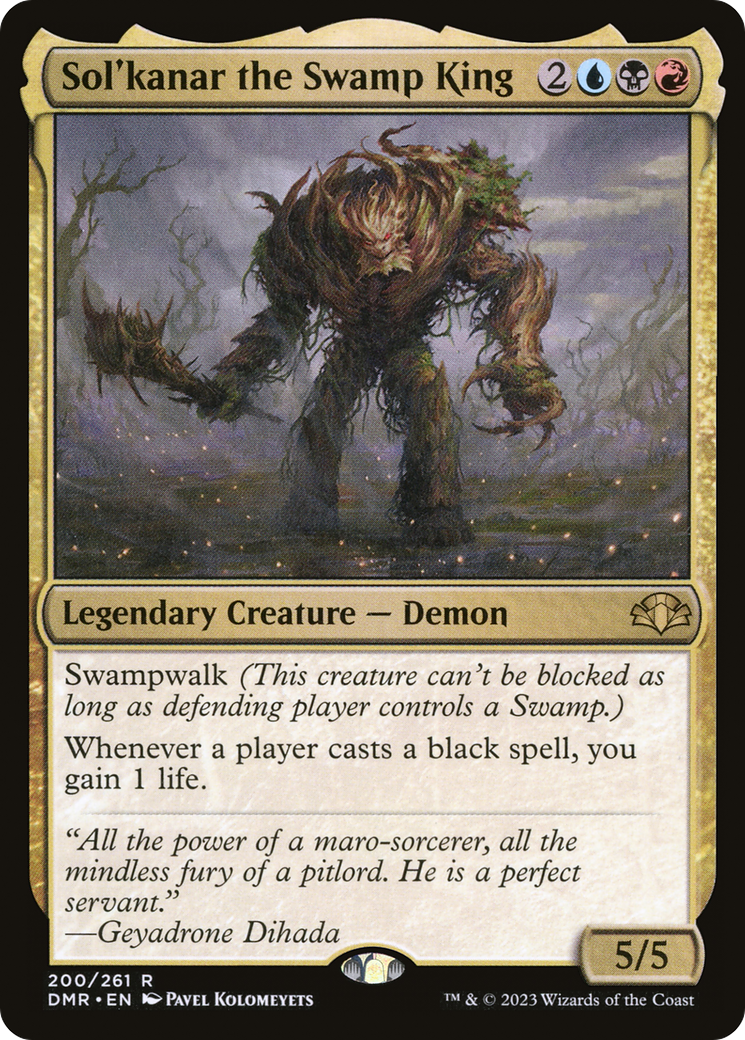 Sol'kanar the Swamp King (DMR-200) - [Dominaria Remastered]