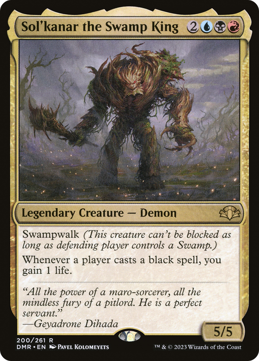 Sol'kanar the Swamp King (DMR-200) - [Dominaria Remastered]