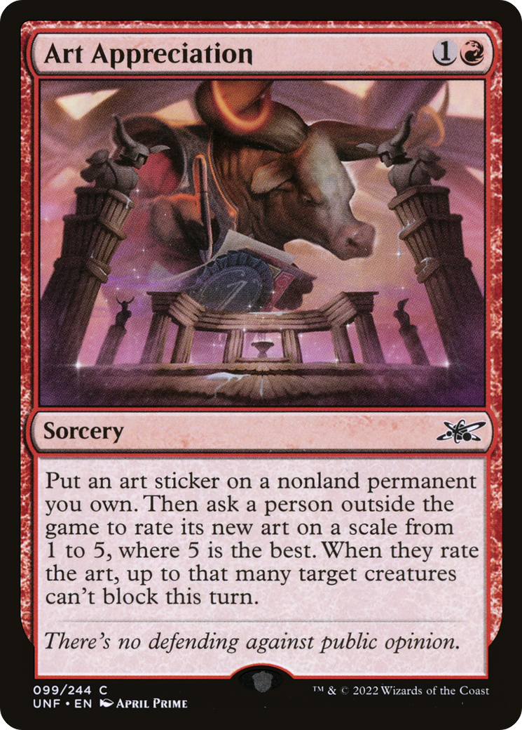 Art Appreciation (UNF-099) - [Unfinity] Foil