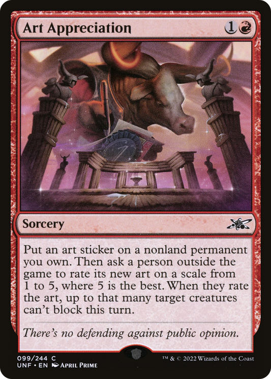 Art Appreciation (UNF-099) - [Unfinity] Foil