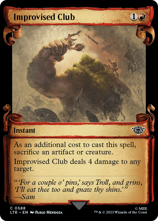 Improvised Club (LTR-588) - [The Lord of the Rings: Tales of Middle-earth]: (Showcase) Foil
