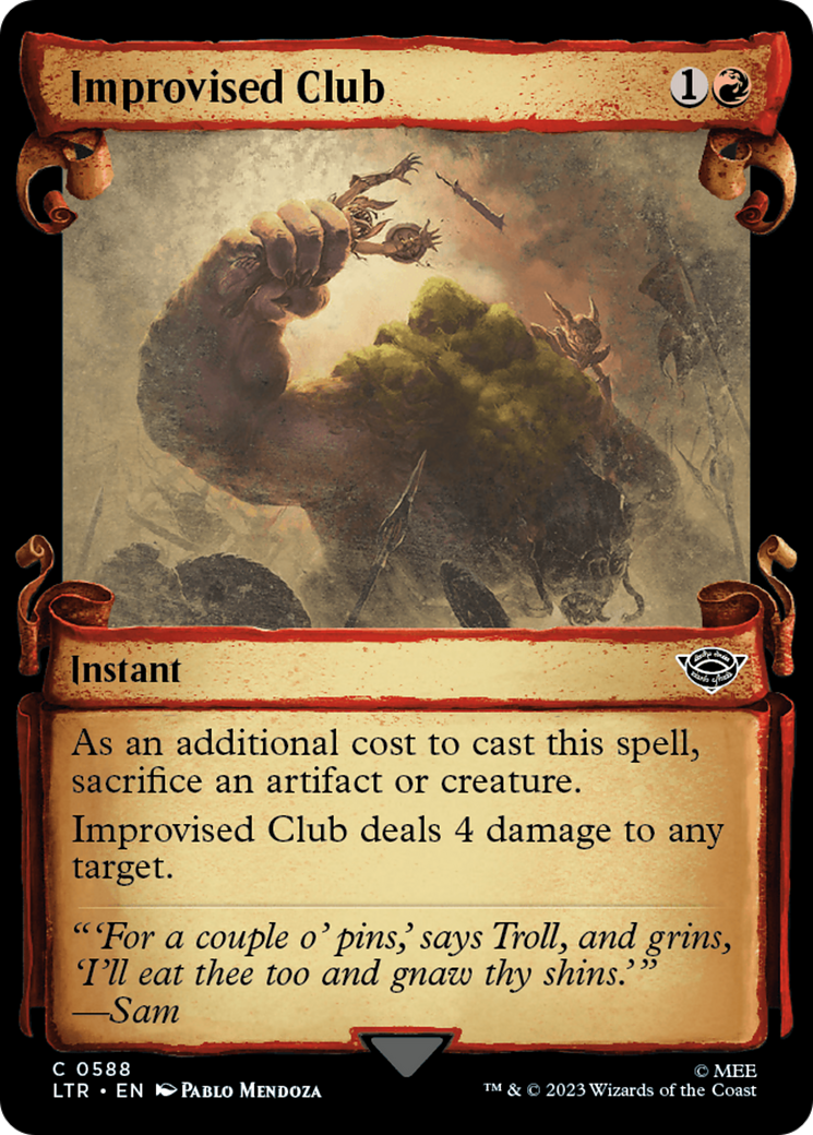 Improvised Club (LTR-588) - [The Lord of the Rings: Tales of Middle-earth]: (Showcase)