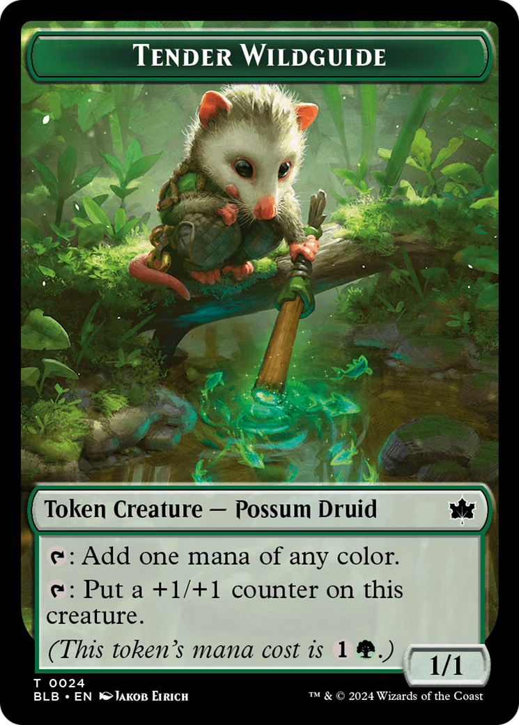 Tender Wildguide (TBLB-024) - [Bloomburrow Tokens]